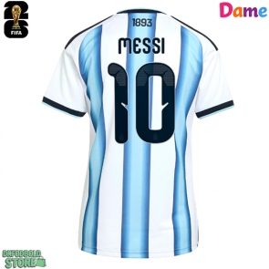 Argentina Lionel Messi #10 Replika Hjemmebanetrøje Dame VM 2026 Kortærmet